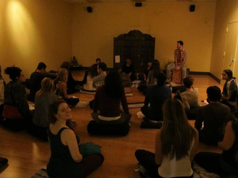 Early kirtan circle, the first sound healing community gatherings