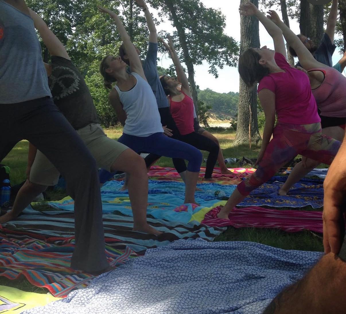Outdoor practice with the training cohort