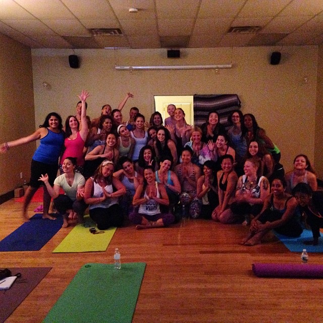 Laura Sykora workshop group photo at Revolution Yoga