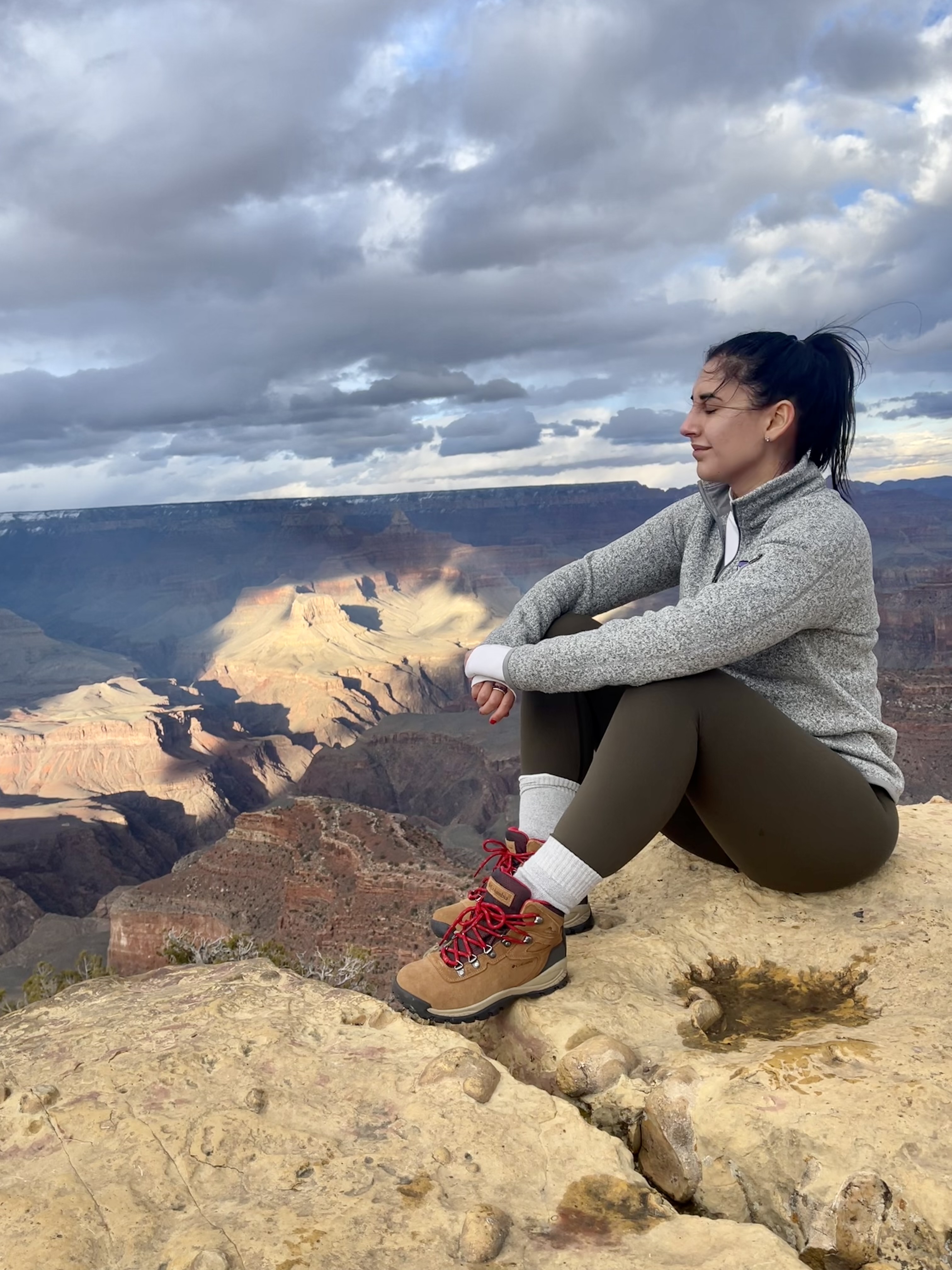 Nicole Aydinoglo at the Grand Canyon